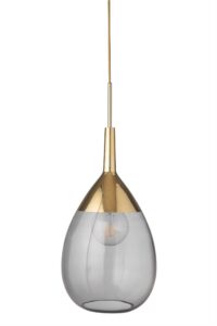 Lampa wisząca Lute Ø31cm smokey grey gold - Ebb&Flow – Lampy Lute | bihome.pl
