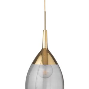 Lampa wisząca Lute Ø31cm smokey grey gold - Ebb&Flow – Lampy Lute | bihome.pl