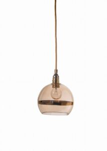 Lampa wisząca Rowan Ø15cm gold stripe on gold - Ebb&Flow – Lampy Rowan | bihome.pl