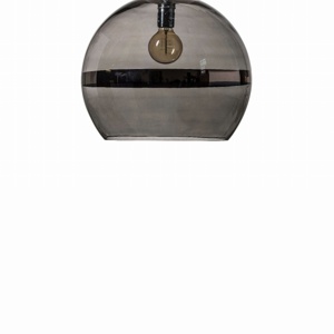 Lampa wisząca Rowan Ø39cm platinum stripe on grey - Ebb&Flow – Lampy Rowan | bihome.pl
