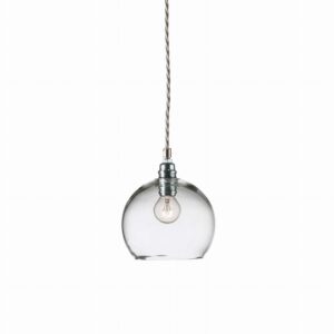 Lampa wisząca Rowan Ø15cm clear silver - Ebb&Flow – Lampy Rowan | bihome.pl