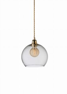 Lampa wisząca Rowan Ø22cm clear gold - Ebb&Flow – Lampy Rowan | bihome.pl