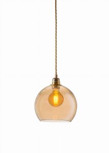 Lampa wisząca Rowan Ø22cm golden smoke - Ebb&Flow – Lampy Rowan | bihome.pl