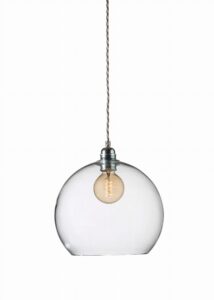 Lampa wisząca Rowan Ø28cm clear & silver - Ebb&Flow – Lampy Rowan | bihome.pl