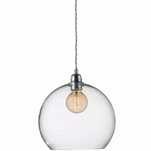 Lampa wisząca Rowan Ø28cm clear & silver - Ebb&Flow – Lampy Rowan | bihome.pl