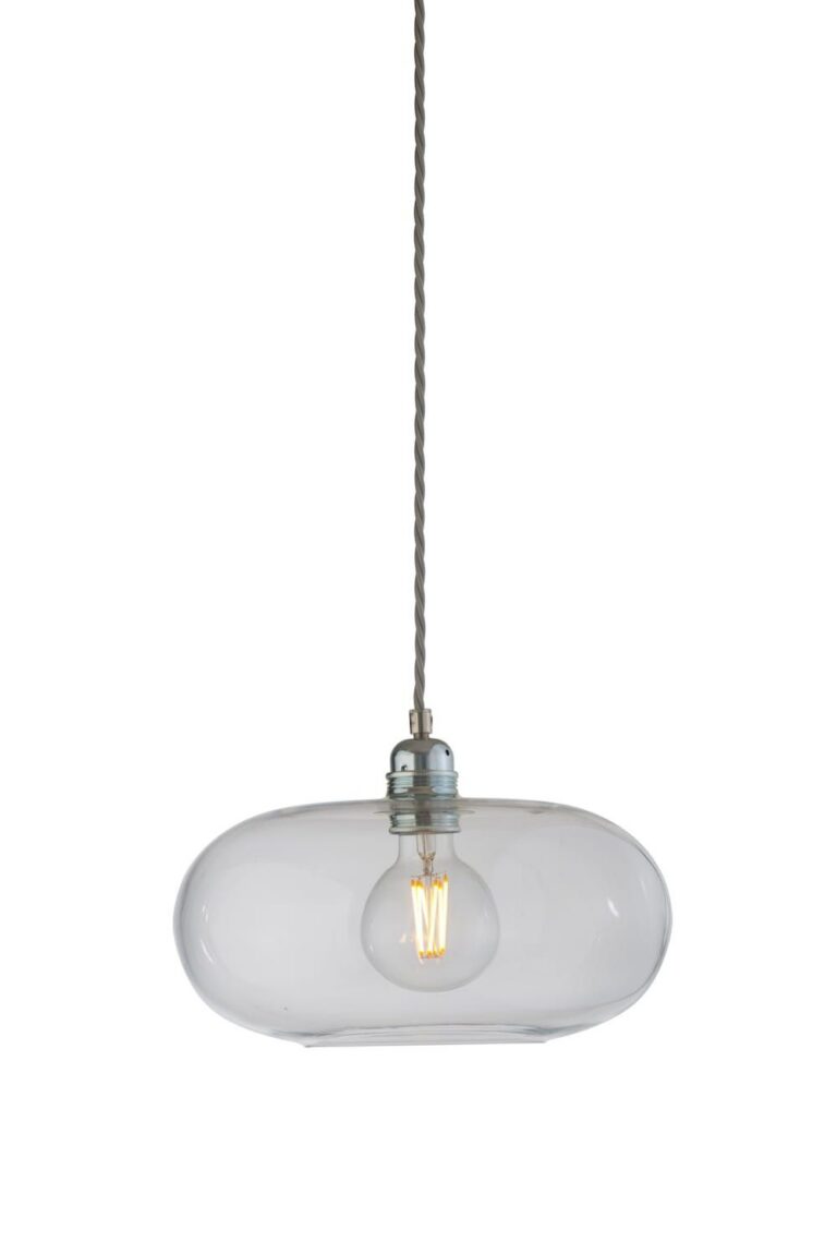 Lampa wisząca Horizon Ø29cm clear & silver - Ebb&Flow – Lampy Horizon | bihome.pl