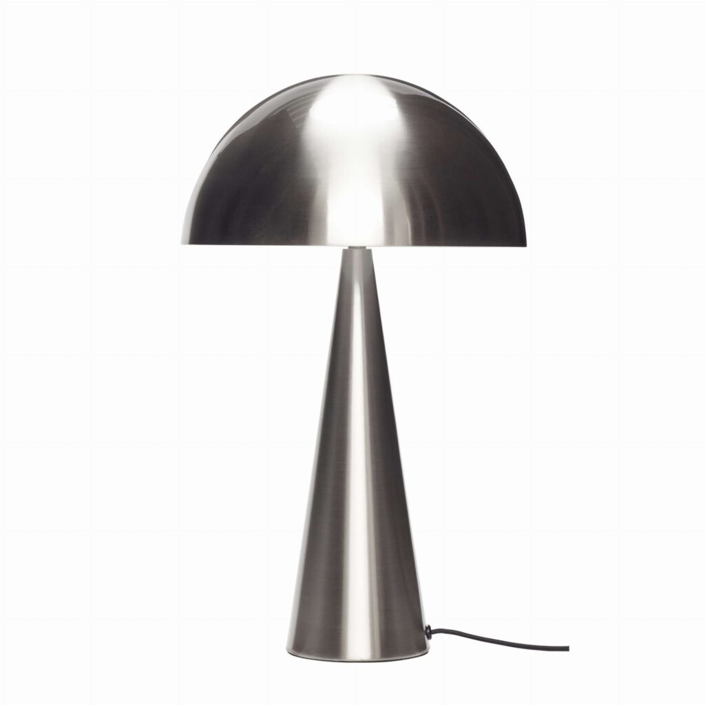 Lampa stołowa Mush ⏀30 niklowa metal Hubsch – Lampy stołowe | bihome.pl