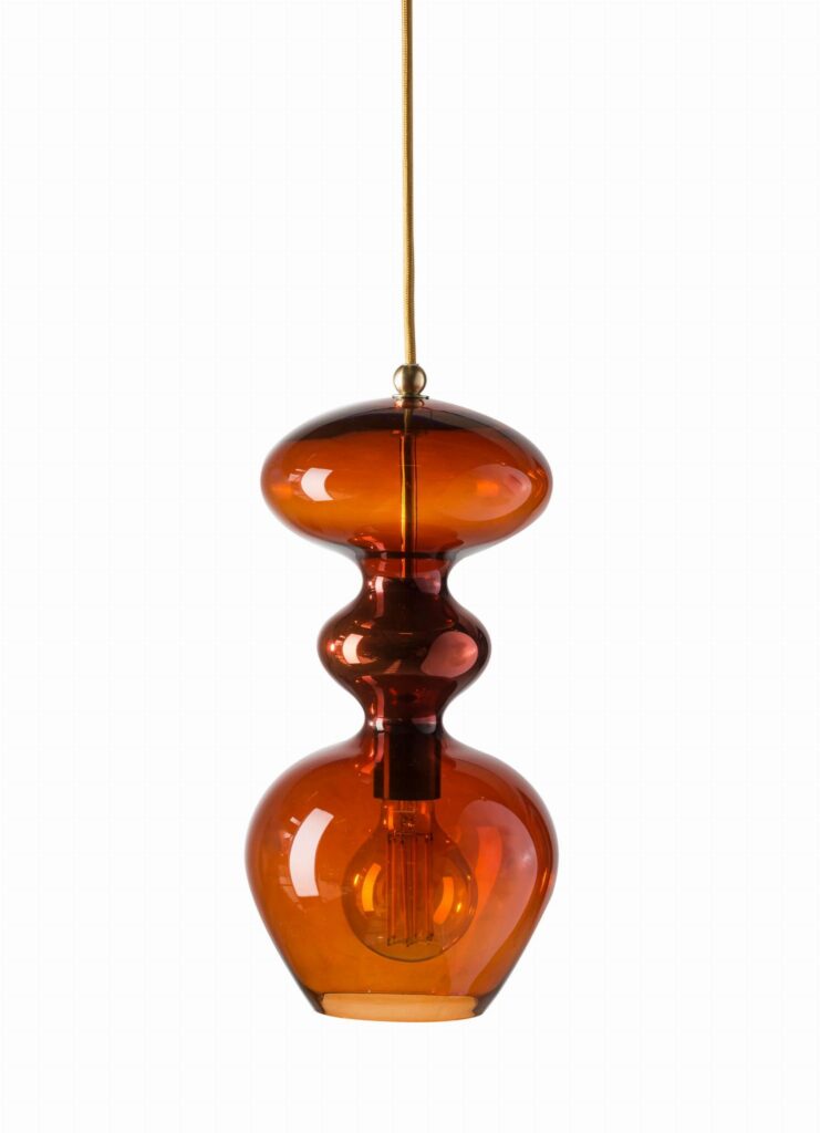 Futura lampa wisząca rust gold Ø18 - EBB&FLOW – Lampy Futura | bihome.pl