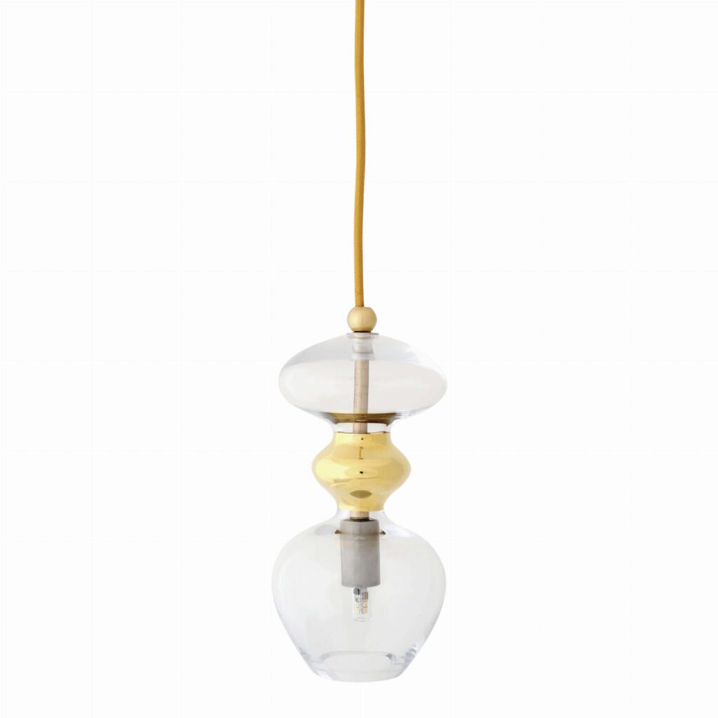 Futura lampa wisząca clear w gold Ø11 - EBB&FLOW – Lampy wiszące | bihome.pl