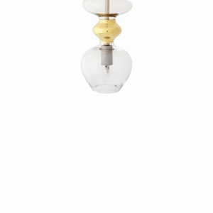 Futura lampa wisząca clear w gold Ø11 - EBB&FLOW – Lampy wiszące | bihome.pl