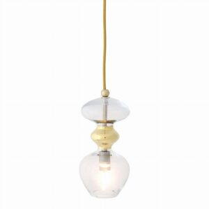 Futura lampa wisząca clear w gold Ø11 - EBB&FLOW – Lampy wiszące | bihome.pl