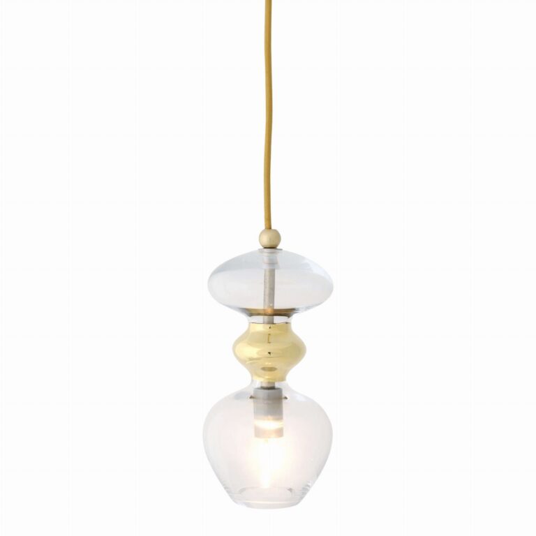 Futura lampa wisząca clear w gold Ø11 - EBB&FLOW – Lampy wiszące | bihome.pl