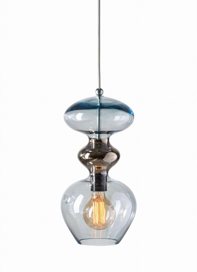 Futura lampa wisząca topaz blue platinum Ø18 - EBB&FLOW – Lampy wiszące | bihome.pl