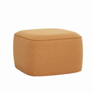 Pufa Cube pomarańczowa Hubsch – Pufy i podnóżki | bihome.pl