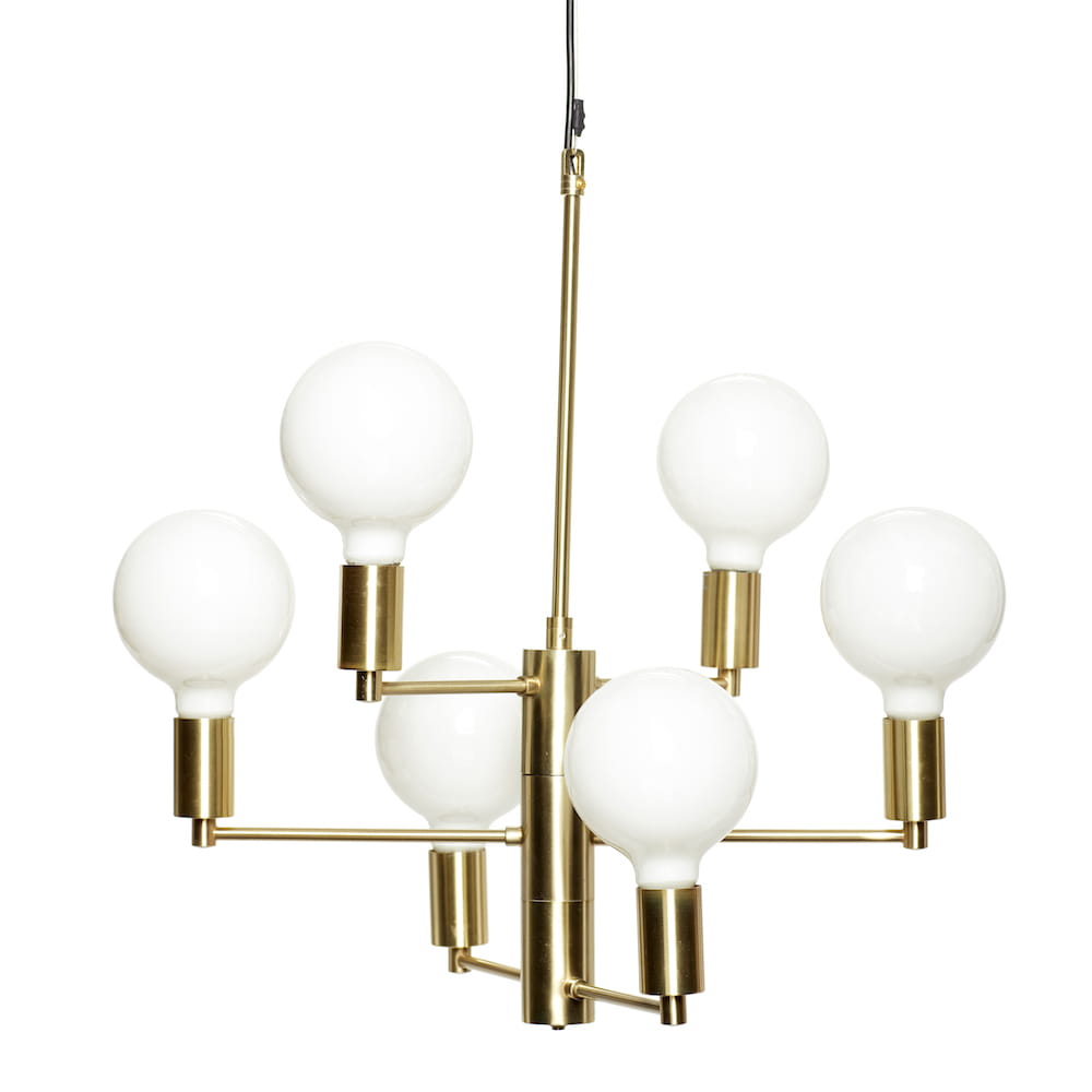 Żyrandol Balance mosiężny metal Hubsch – Lampy wiszące | bihome.pl