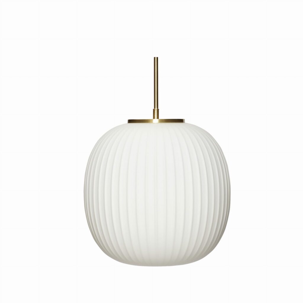 Lampa wisząca Serene szkło ⏀32 biała Hubsch – Lampy wiszące | bihome.pl