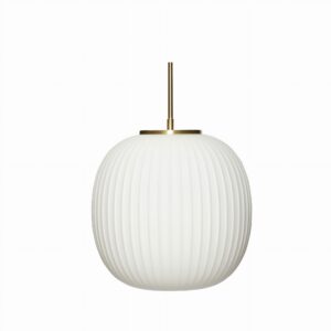 Lampa wisząca Serene szkło ⏀32 biała Hubsch – Lampy wiszące | bihome.pl