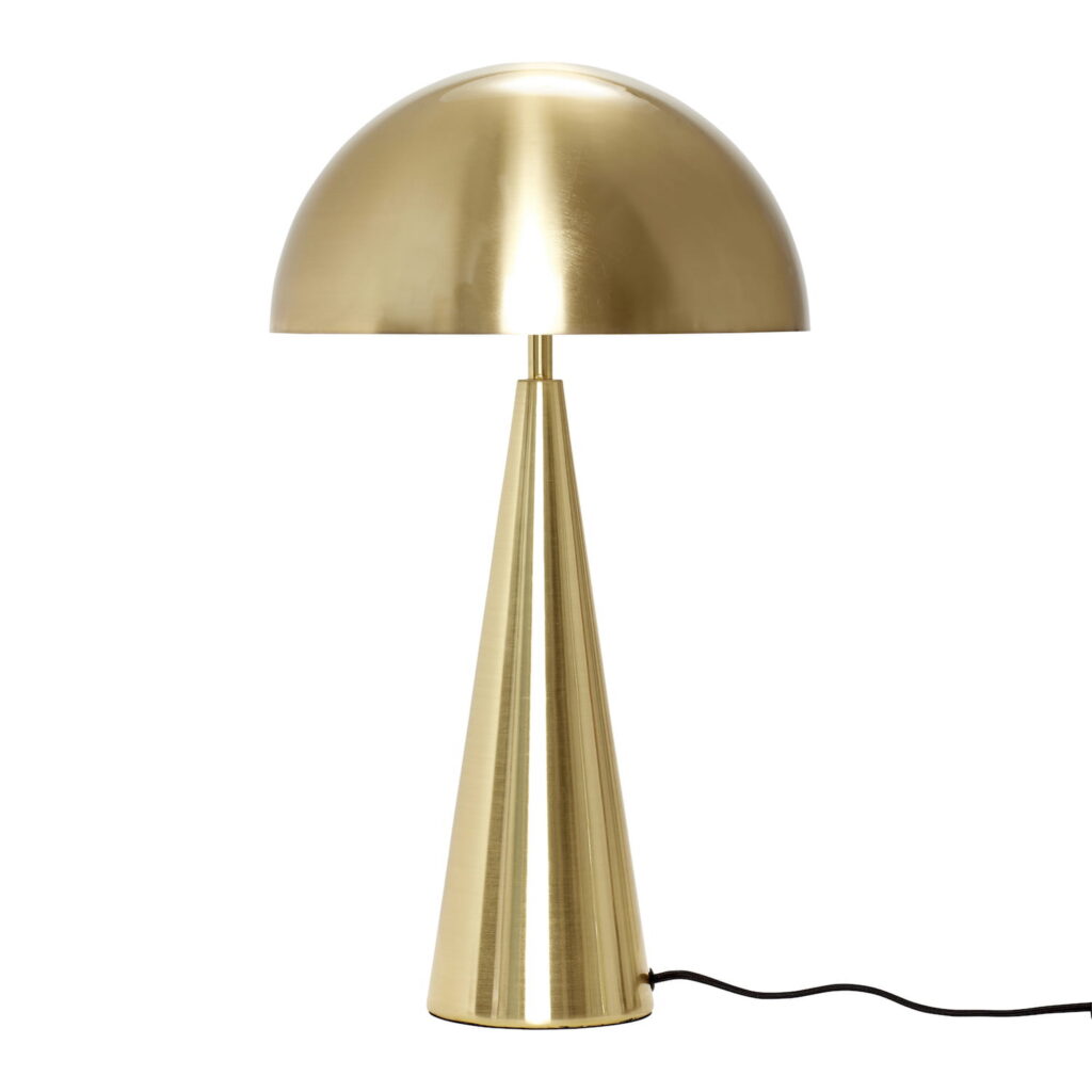 Lampa stołowa Mush Tall ⏀35 mosiężna metal Hubsch – Lampy stołowe | bihome.pl