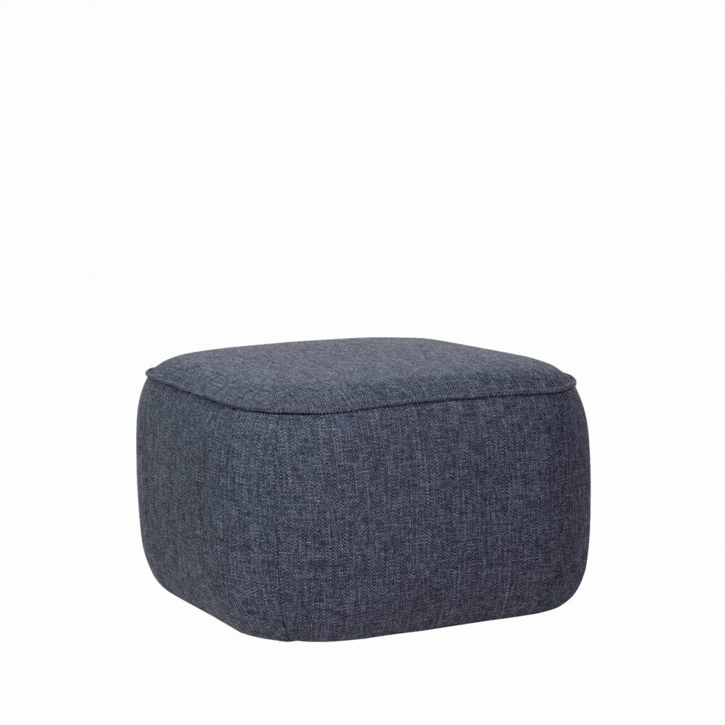 Pufa Cube ciemnoszara Hubsch – Pufy i podnóżki | bihome.pl