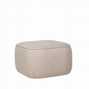 Pufa Cube piaskowa Hubsch – Pufy i podnóżki | bihome.pl