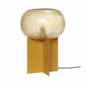 Lampa stołowa Ravglas bursztynowa szkło Hubsch – Lampy stołowe | bihome.pl