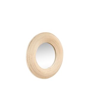 Lustro ścienne Blush ⏀60 bambus Hubsch – Lustra | bihome.pl