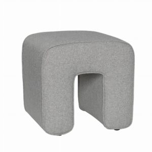 Pufa Sculpture szara Hubsch – Pufy i podnóżki | bihome.pl