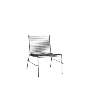 Fotel outdoor String czarny metal Hubsch – Fotele | bihome.pl