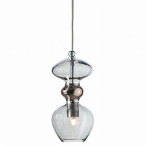 Futura lamp base topaz blue silver base – Ekskluzywne lampy EBB&FLOW | bihome.pl