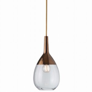 Lute lamp base clear copper gold base – Ekskluzywne lampy EBB&FLOW | bihome.pl