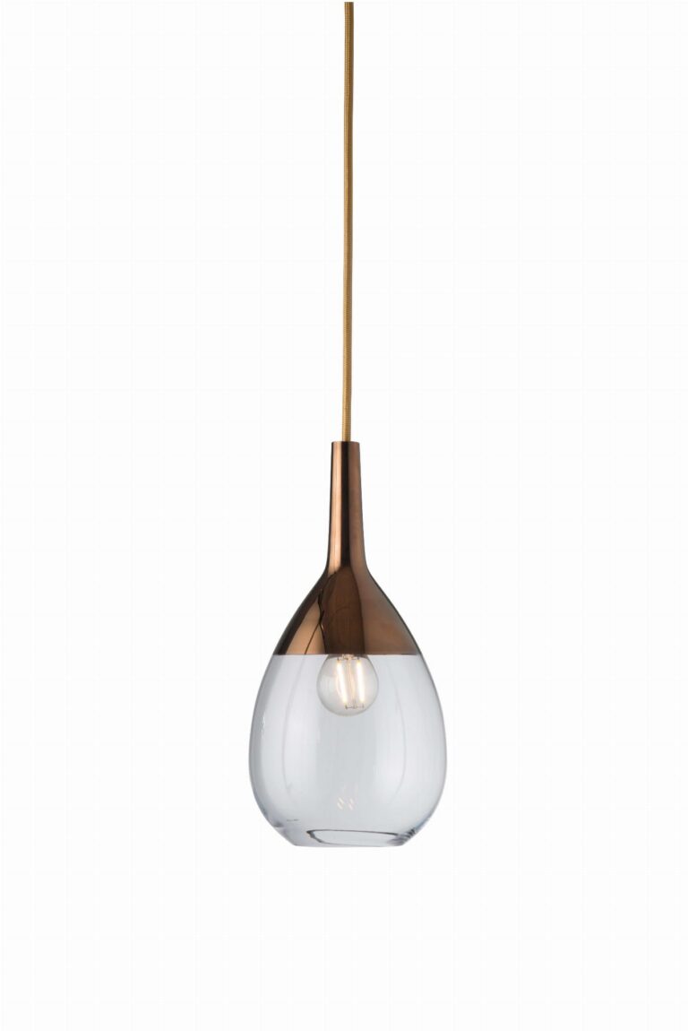 Lute lamp base clear copper gold base – Ekskluzywne lampy EBB&FLOW | bihome.pl