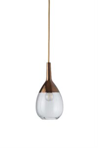 Lute lamp base clear copper gold base – Ekskluzywne lampy EBB&FLOW | bihome.pl