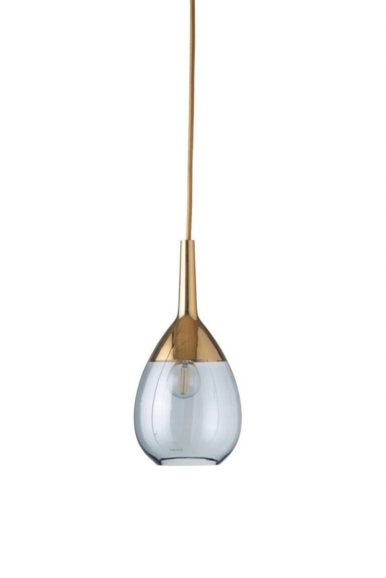Lute lamp base topaz blue gold gold base – Ekskluzywne lampy EBB&FLOW | bihome.pl