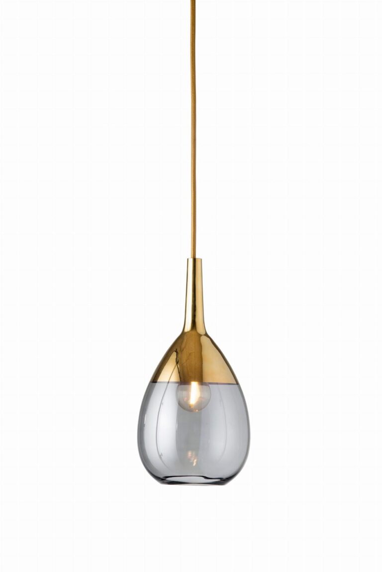 Lute lamp base smokey grey gold gold base – Ekskluzywne lampy EBB&FLOW | bihome.pl