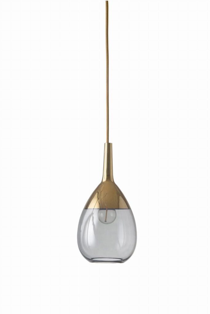 Lute lamp base smokey grey gold gold base – Ekskluzywne lampy EBB&FLOW | bihome.pl