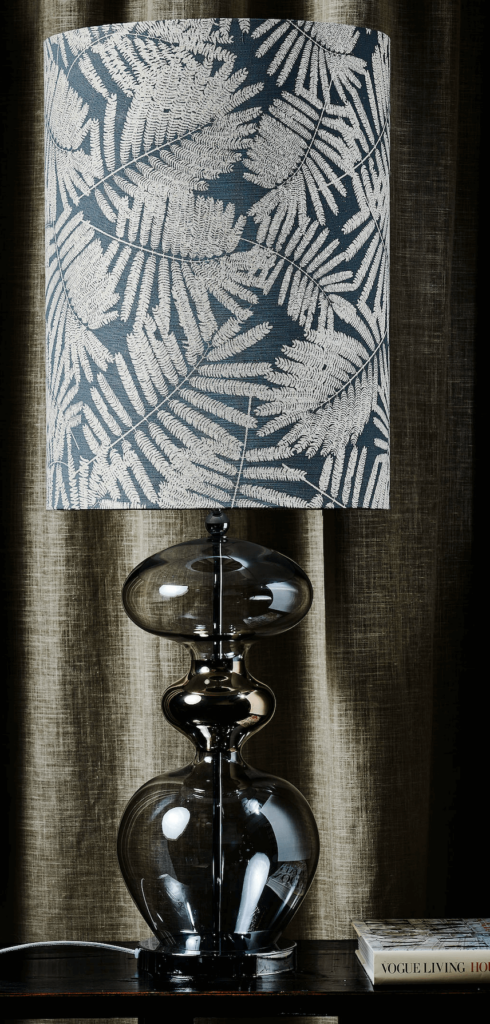 Futura lamp base smokey grey silver base – Ekskluzywne lampy EBB&FLOW | bihome.pl