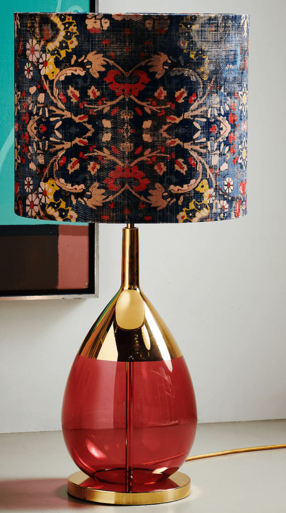 Lampa stołowa Lute Złota Ø22 Ruby Persia-Blue Ebb&Flow – Bez kategorii | bihome.pl