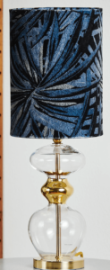 Futura lamp base clear platinum silver base – Ekskluzywne lampy EBB&FLOW | bihome.pl
