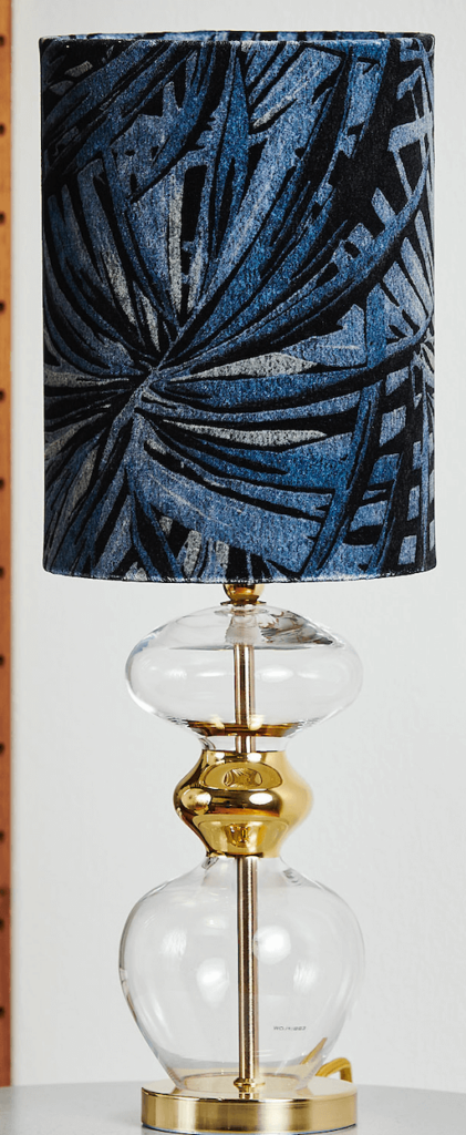 Futura lamp base clear platinum silver base – Ekskluzywne lampy EBB&FLOW | bihome.pl