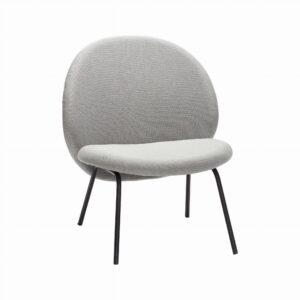 Fotel Gather szary aksamit Hubsch – Fotele | bihome.pl