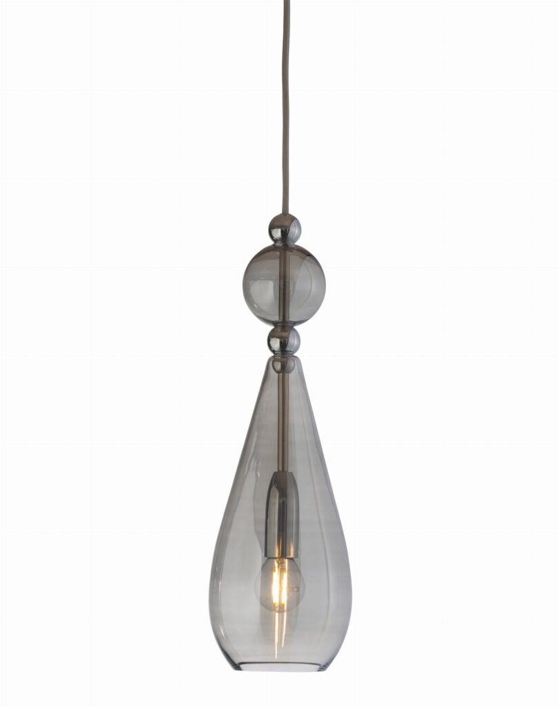 Smykke lampa ścienna smokey grey w crystal ball – Ekskluzywne lampy EBB&FLOW | bihome.pl