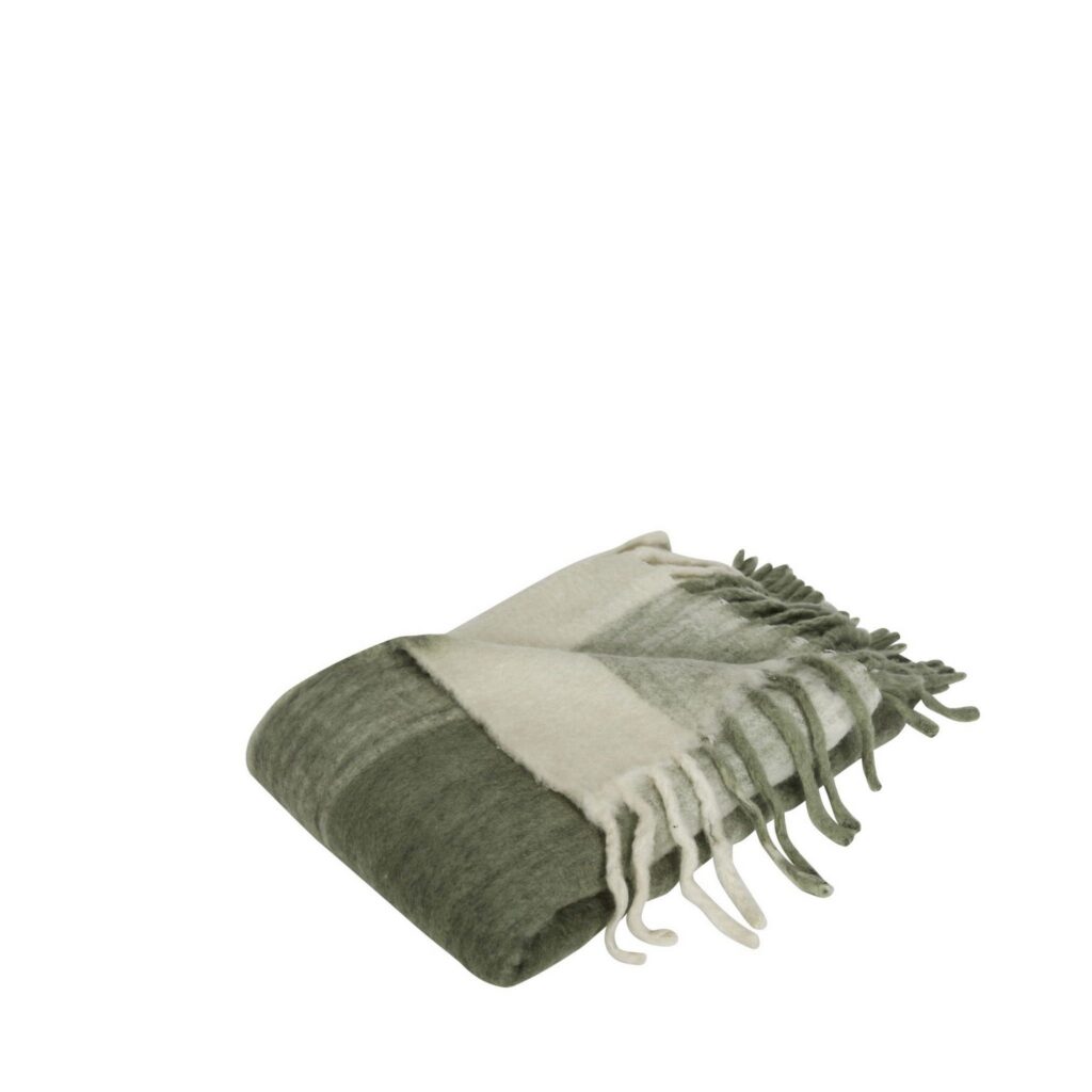 Koc Inlet 140x200 jasnozielony Hubsch – Tekstylia | bihome.pl