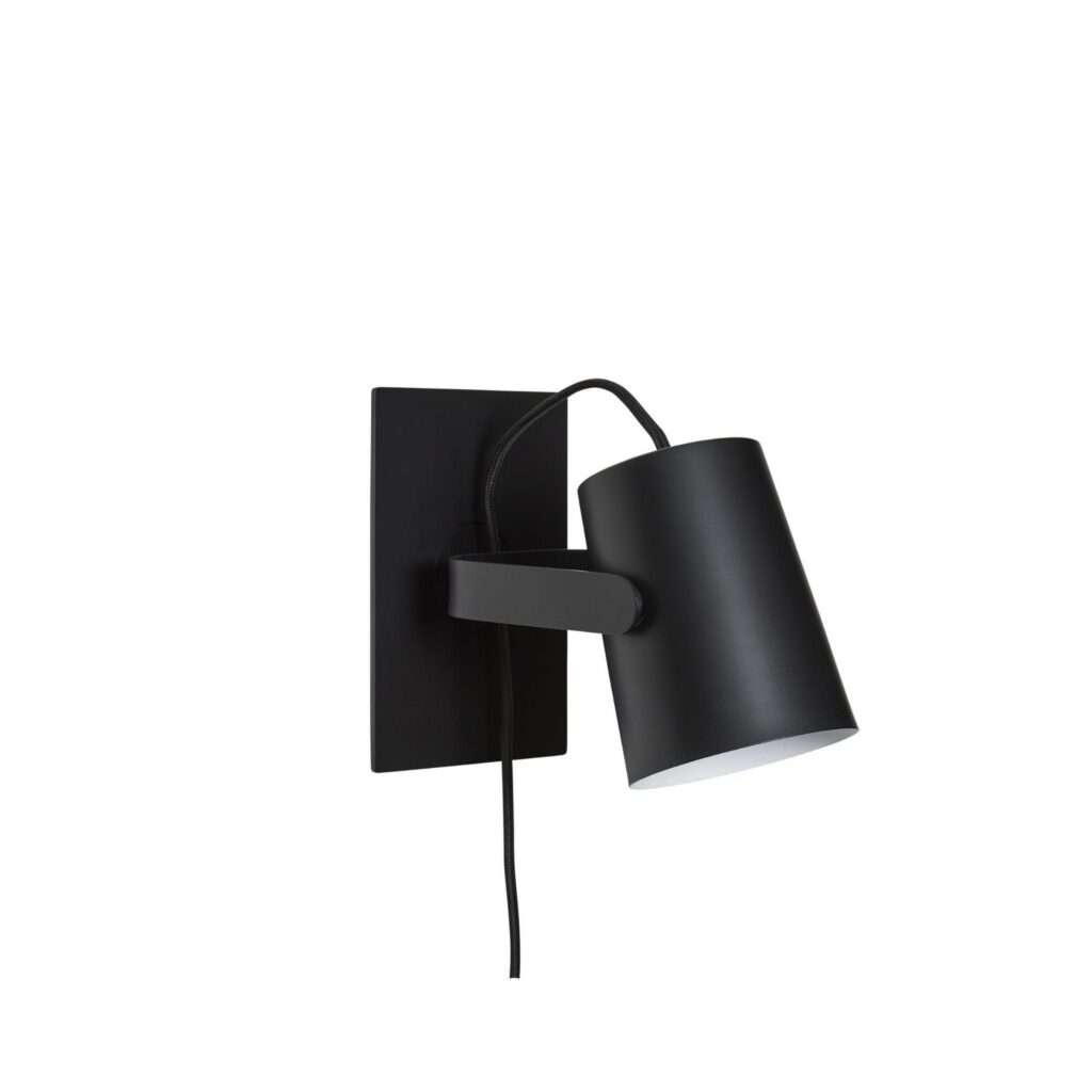 Kinkiet Ardent czarny metal Hubsch – Lampy ścienne | bihome.pl