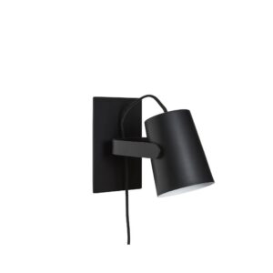 Kinkiet Ardent czarny metal Hubsch – Lampy ścienne | bihome.pl