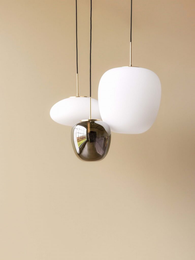 Lampa wisząca Muse ⏀40 biała szkło Hubsch – Lampy wiszące | bihome.pl