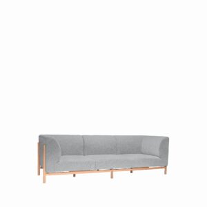 Sofa Moment 3-osobowa szara Hubsch – Sofy i kanapy | bihome.pl