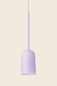 Lampa wisząca Figura Arc ⏀10 cm liliowa Schneid Studio – Lampy wiszące | bihome.pl