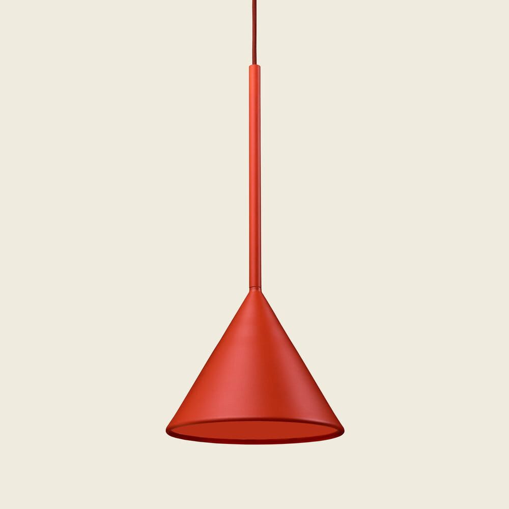 Lampa wisząca Figura Cone ⏀20 cm pomarańczowa Schneid Studio – Lampy wiszące | bihome.pl