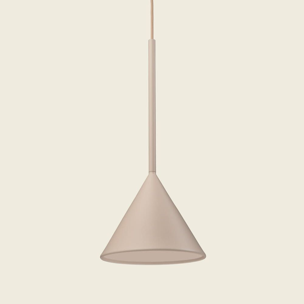 Lampa wisząca Figura Cone ⏀20 cm piaskowa Schneid Studio – Lampy wiszące | bihome.pl