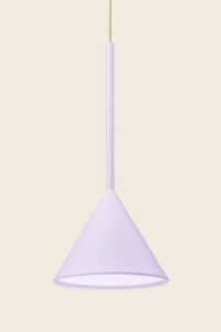 Lampa wisząca Figura Cone ⏀20 cm liliowa Schneid Studio – Lampy wiszące | bihome.pl